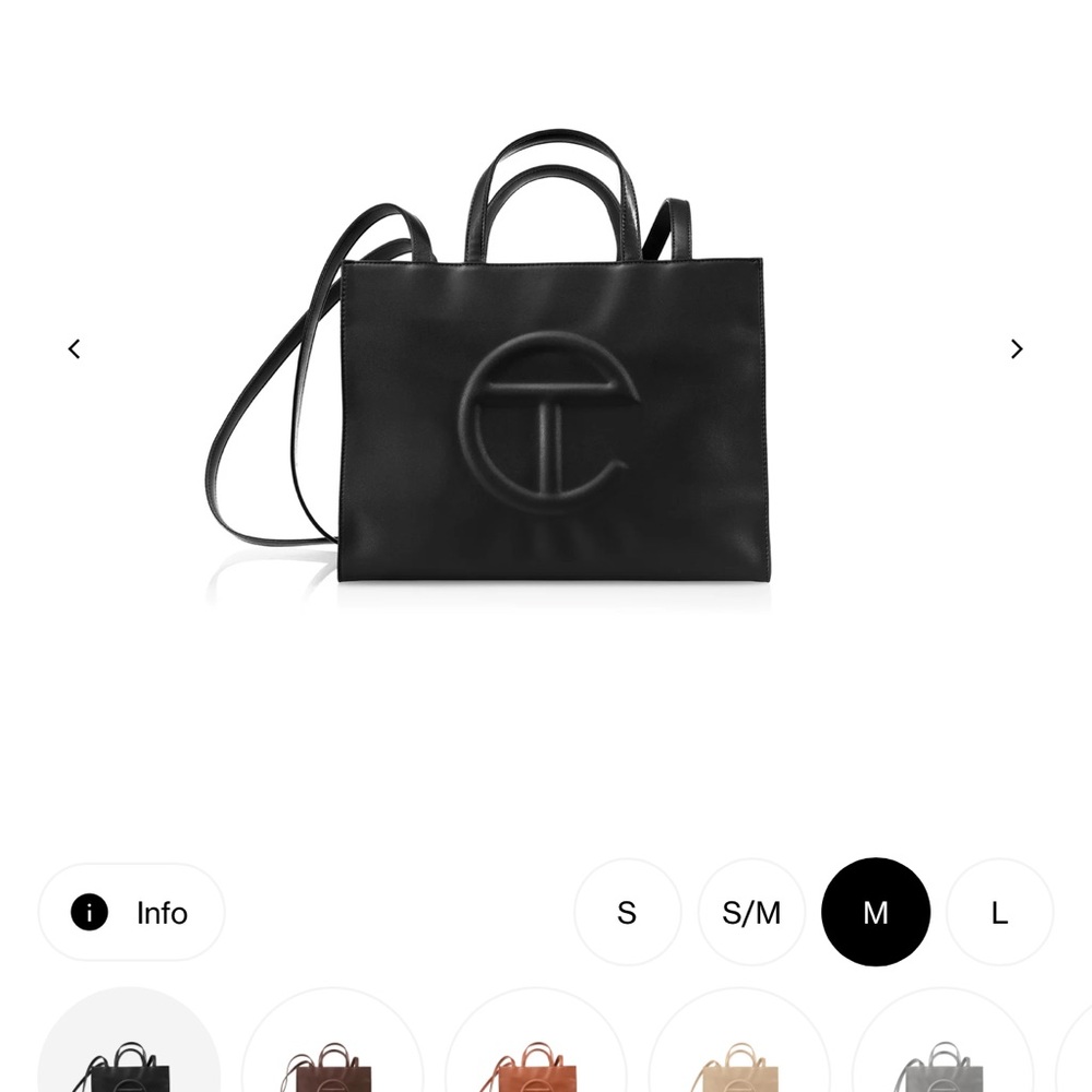 Telfar Medium Black Shopping Bag